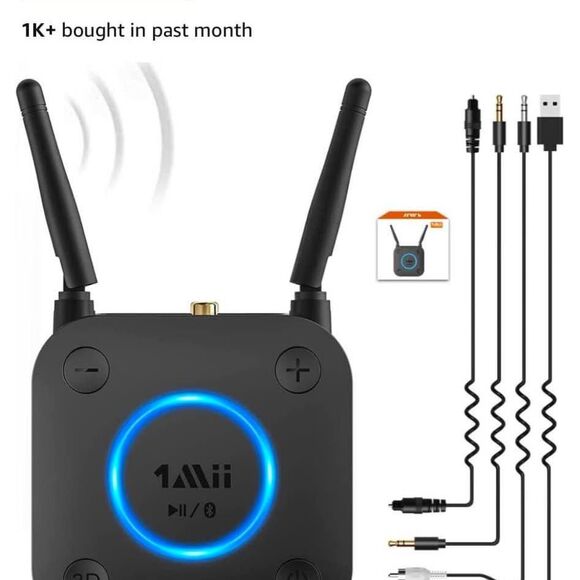 Long Range Bluetooth 5.1 Receiver, HiFi Wireless 3D Surround HD Optical RCA - Picture 1 of 10